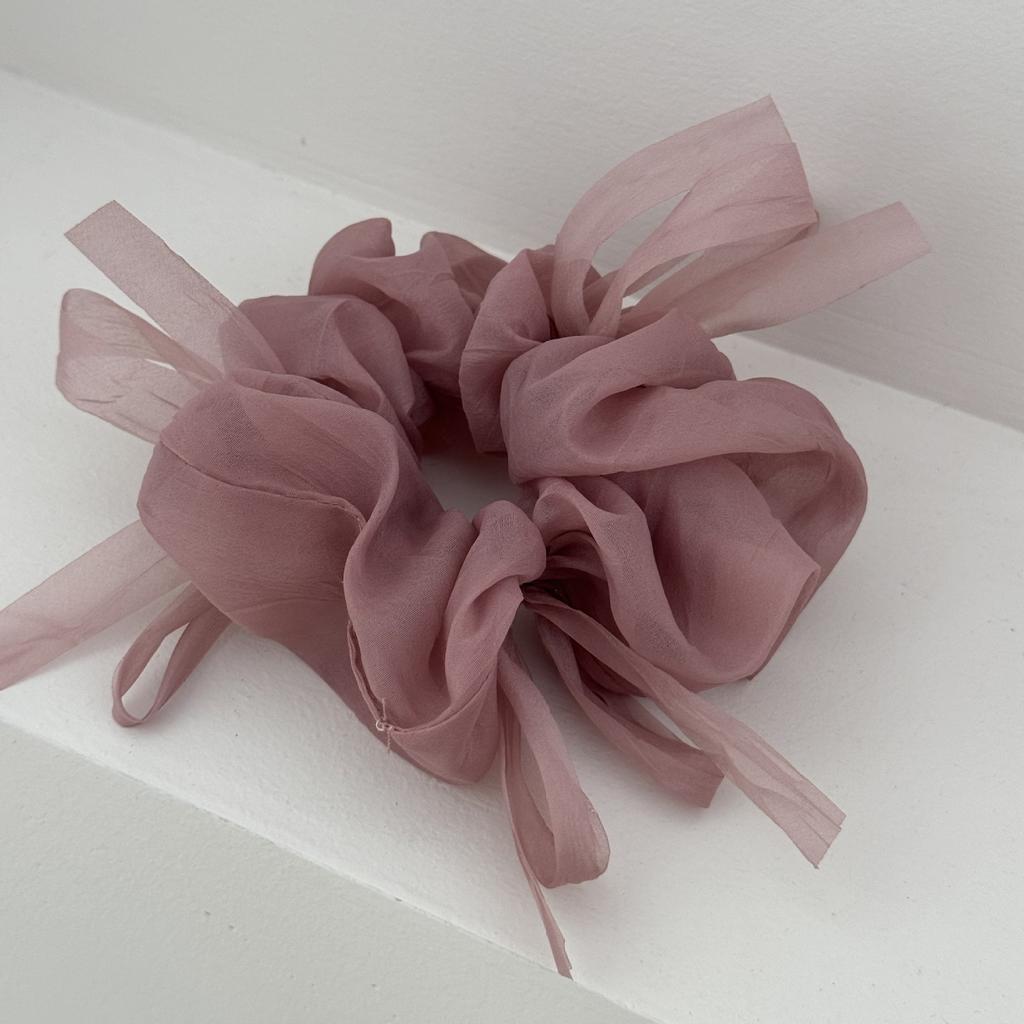 Нежный и Изящный, Легкая Марля Круг Толстой Кишки, Бант, Сетка Марлевая Повязка для Волос, Головной Убор и Аксессуар для Волос в Лесном Стиле