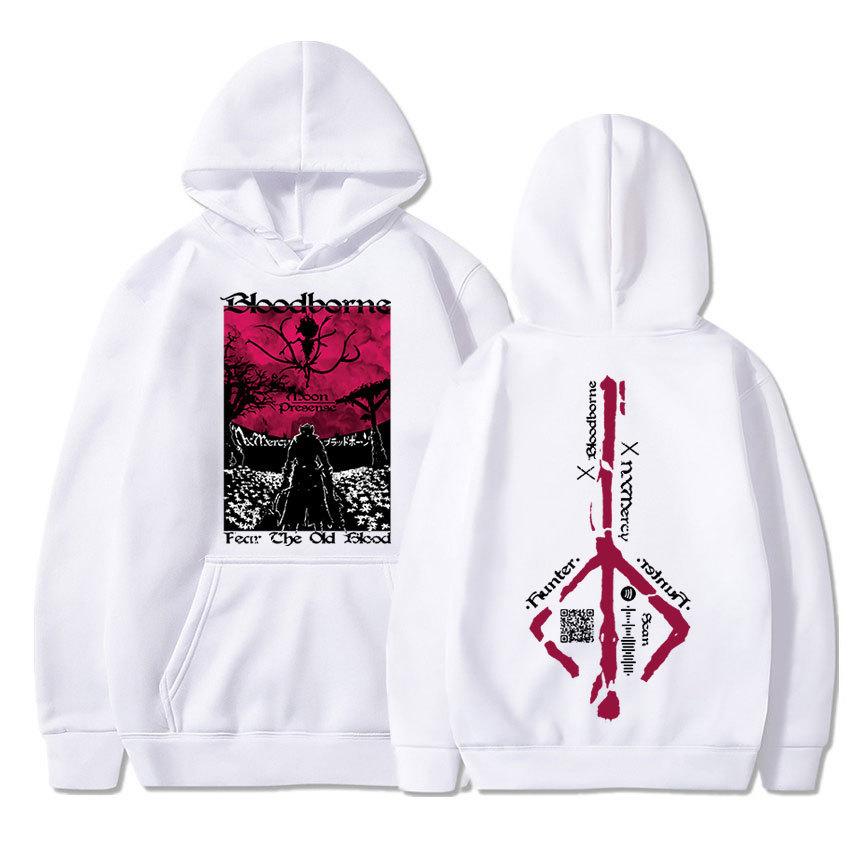 Game Bloodborne Hoodie Horror Hunter Gothic Oversized Sweats
