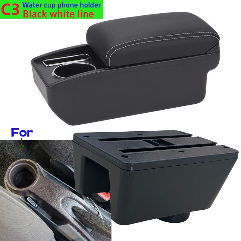 Для Seat Ibiza Armrest Box Для Seat Ibiza 6j Ibiza 6L Car Armrest Auto Storage Box Модернизированные детали Аксессуары для салона автомобиля