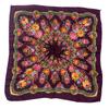 70*70cm Babushka Square Bandana Women Floral Print Russian National Scarf
