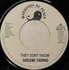 7-дюймовая пластинка SHELENE THOMAS - They Don't Know WOP5 Warriors Of Pea US Soul/Funk Used