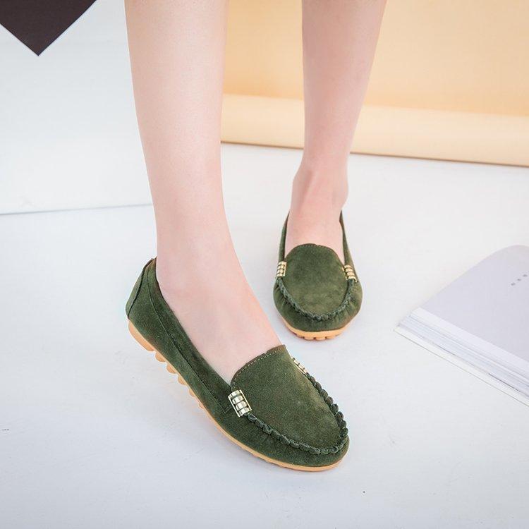 Женская обувь Весна Осень Zapatos Mujer Женская повседневная обувь на плоской подошве Слипоны Круглый носок Джинсовые балетки Лоферы Большой размер Джинсовая обувь