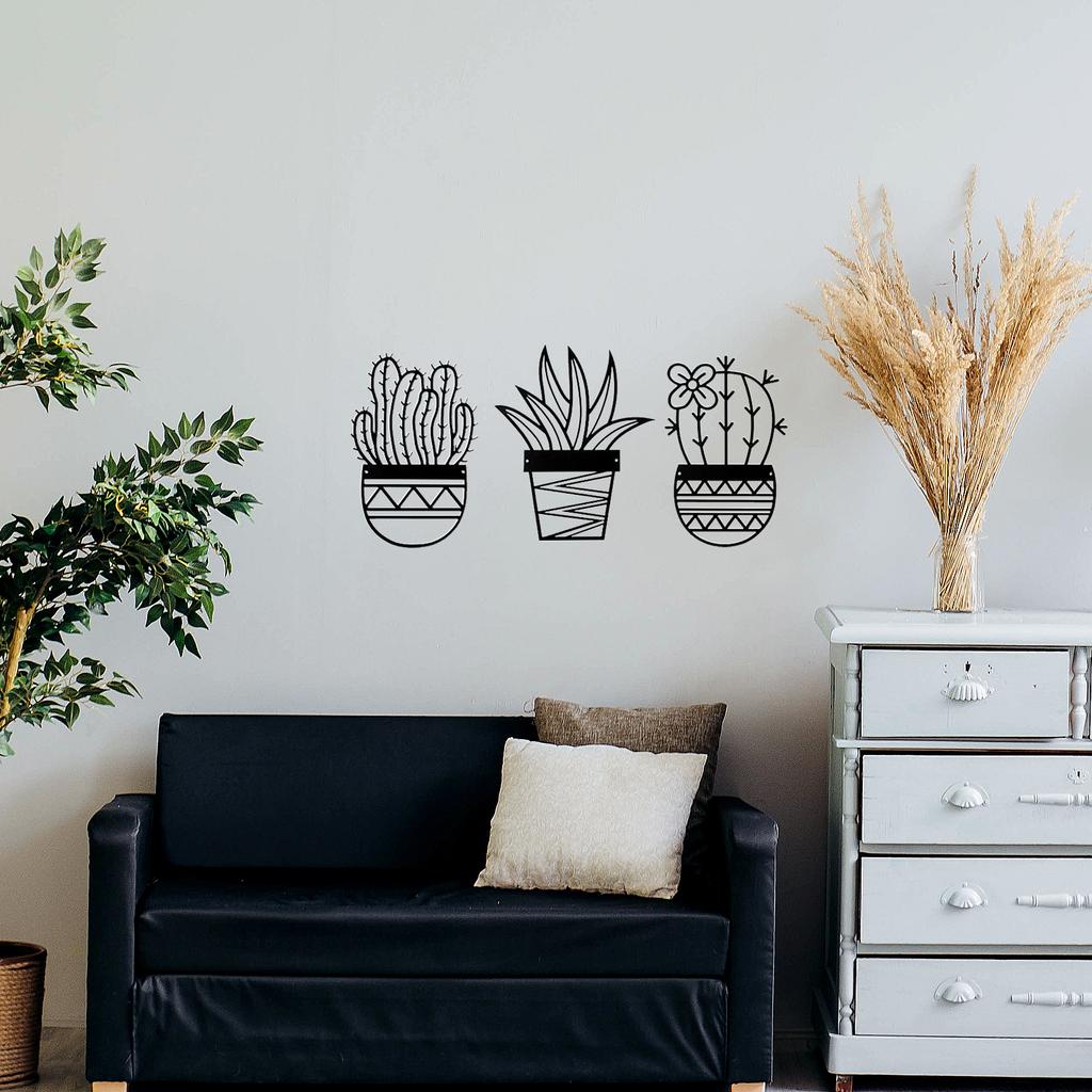 Cactus Pendant Metal Flower Pot Pendant