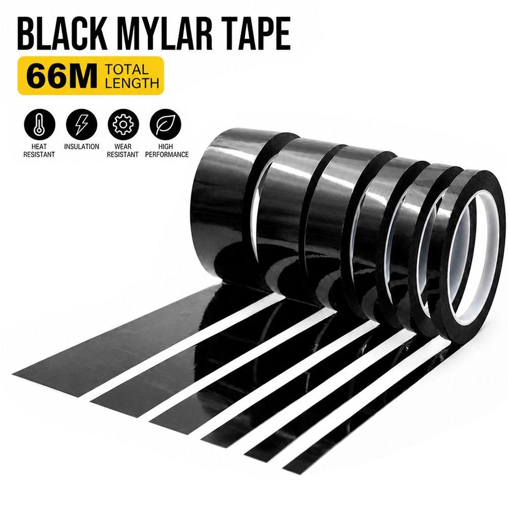 3/5/8/10mm Width Coding Tape 66 Meters Mylar Tape Strong Adhesive Marker Line Tape