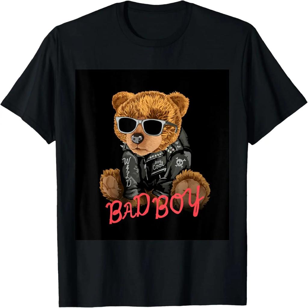 Футболки Bad Boy, Футболка в стиле с забавным графическим дизайном с изображением плюшевого мишки