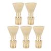 5Pcs Brass Fountain Nozzles Fan Shaped Water Fountain Nozzle Exquisite Fountain Head Sprinkler for