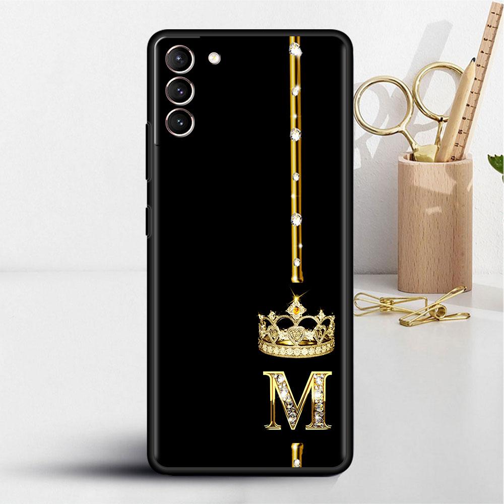 Чехол из розового золота с 26 буквами MRPZ для Samsung Galaxy S22 S21 S20 FE S10 S9 Plus S8 Note 20 Ultra 10 Plus, мягкий чехол для телефона