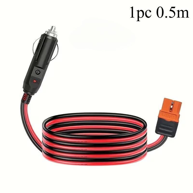 12AWG Wire XT60I to Car Plug Connector Cable Heavy Duty Battery Free Power Supply Cord for Generator Power Station Vehicle Boat
