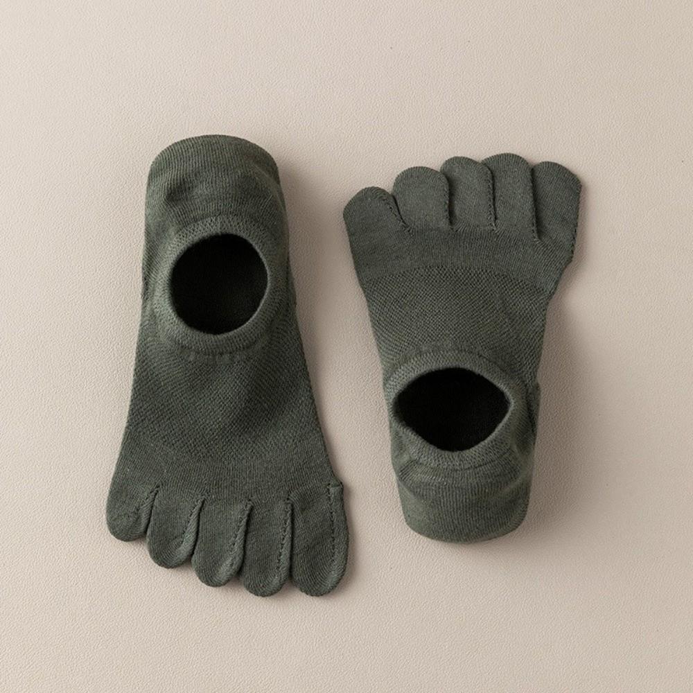 Solid Color Five Finger Socks Cotton Toe Separate Socks Sports Socks Five Toe Socks Men's Use