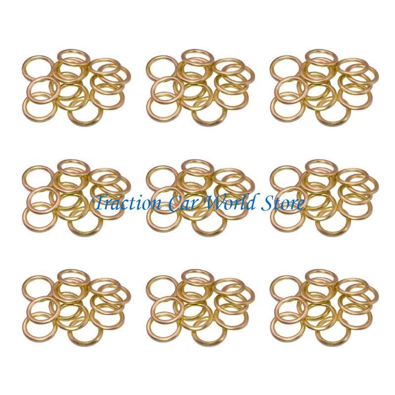 L9BC High Temperature Resistant Vehicle Maintenance Gasket for Engine Oil Pans Drain Bolt Pad Plug Washer, N0138157 Leakproof