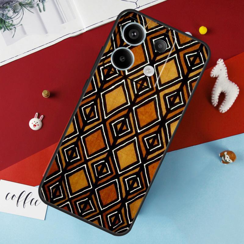 African Wax Print Design Case for Xiaomi Redmi Note 13 12 10 8 9 11 Pro 12S 10S 11S Redmi 13C 10A 10C 9C 12C Cover