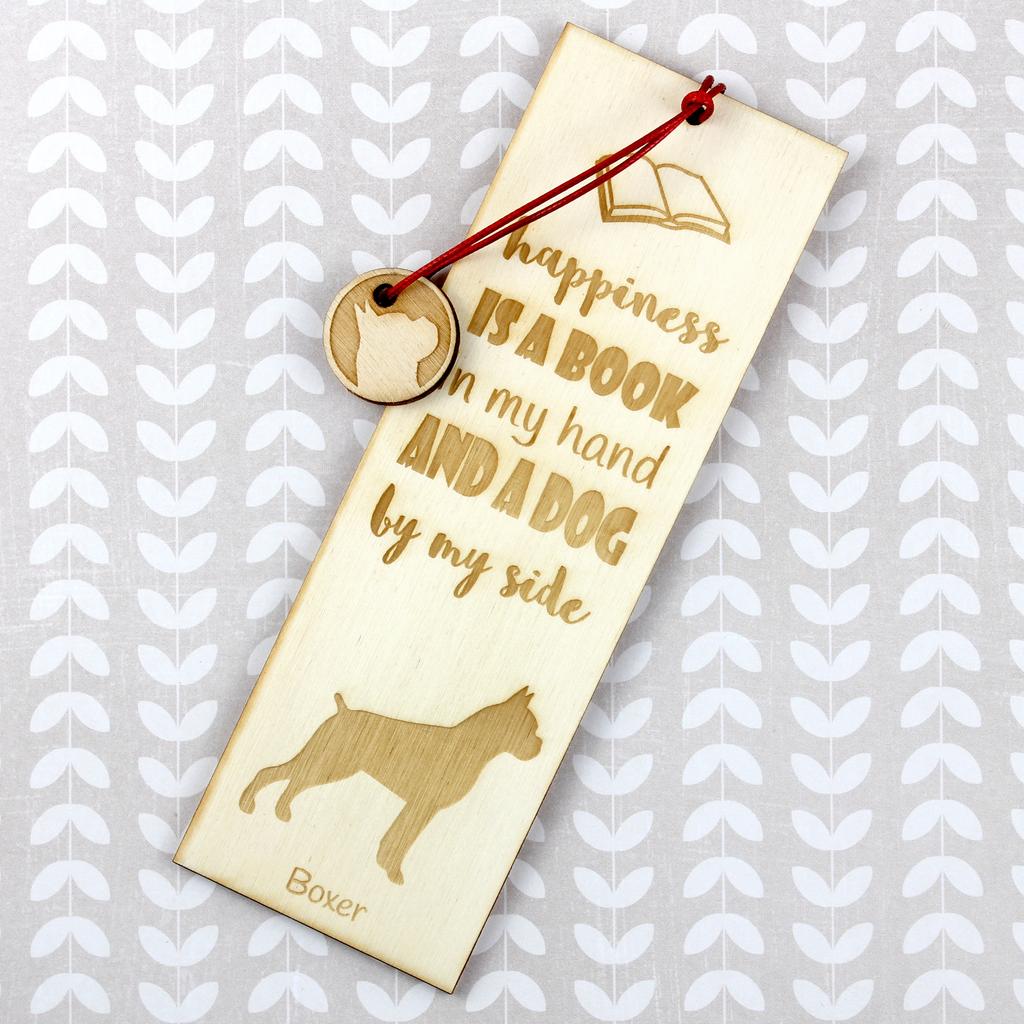Boxer, German Boxer I – Dog bookmark, personalized bookmark – Design 02 | Art-Dog
