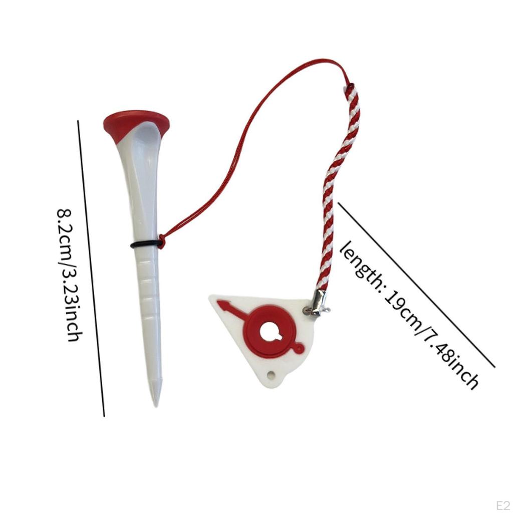 Golf Tee Ball Holder Low Friction Reusable Mat Tees Height Adjustable for Backyard Golfer