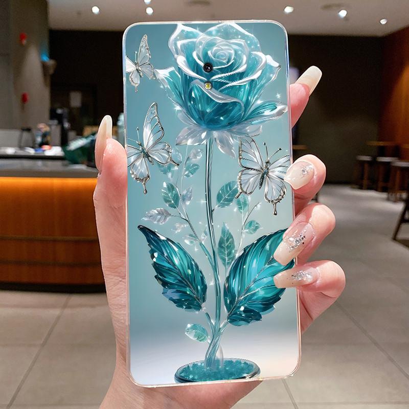 Case For Samsung Galaxy J3 2017 / J5 2017 / J7 2017 Silicone Cover Fashion Flower Clear Bumper For Samsung J730 J530 J330 Coque