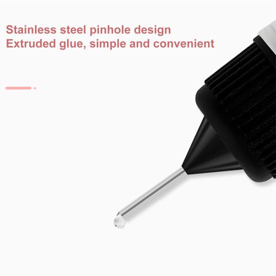 10ml Nail Gel Glue Not Flowing Easy To Apply Liquid Reinforce Nail Rhinestone Glue for Women