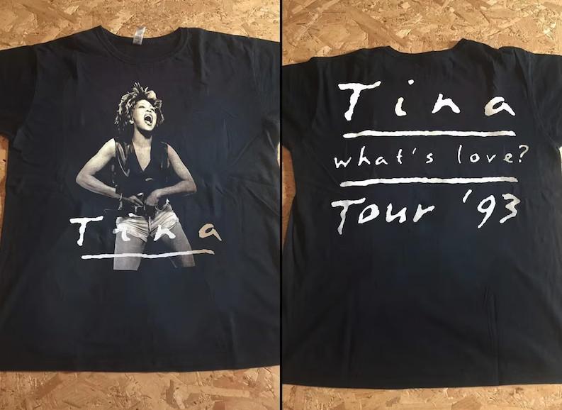 Футболка Tina Turner с тура 'What’s Love Tour' 1993 года, Футболка с тура Tina Turner 1993 года