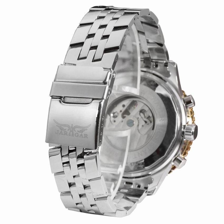Jaragar Large Dail Tourbillon Mechanical Watch Men Top Brand Luxury Clock Male Automatic Self-Wind Wristwatch Relogio Masculino