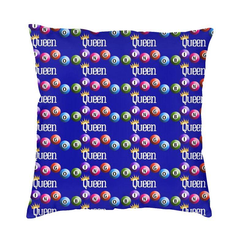 Nordic Style Bingo Queen Bingo Player Paper Game Cushion Covers xcm Velvet Pillow Case Car Square Pillowcase Home Decorative