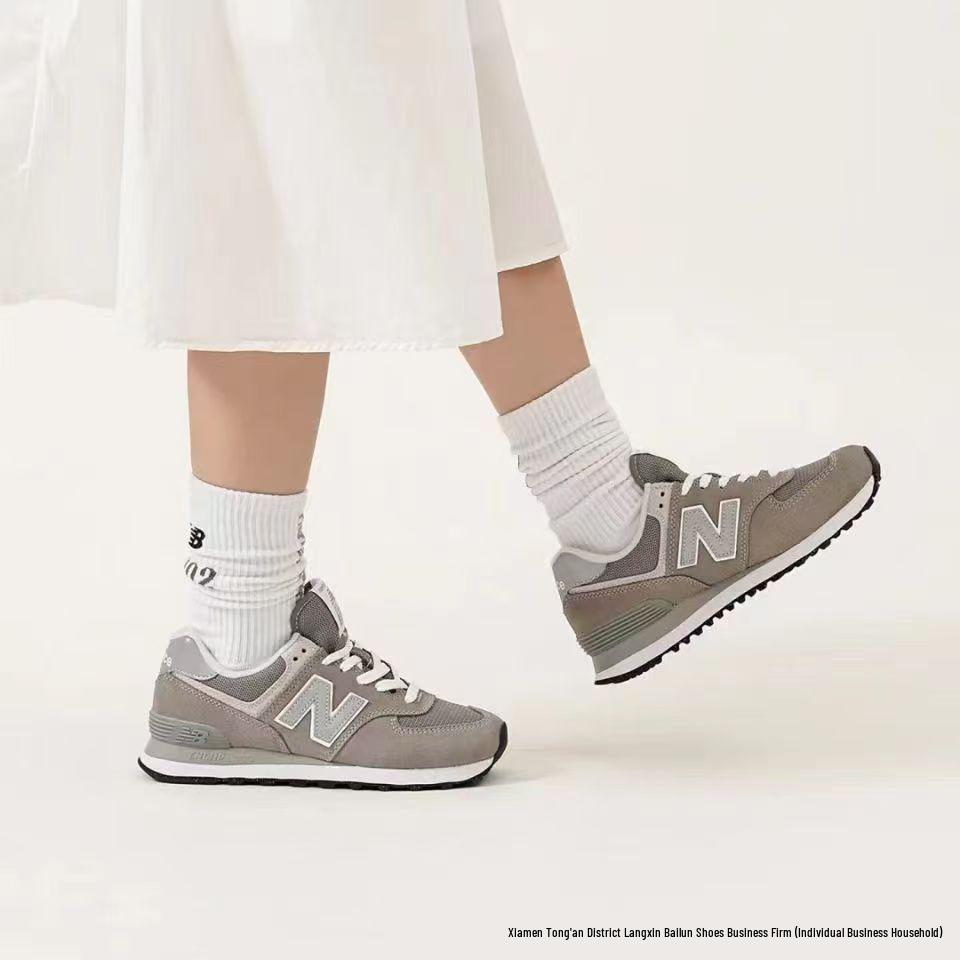 New Balance NB574 Серые Ретро Беговые Кроссовки для Мужчин и Женщин