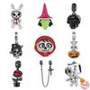 Fashion 925 Silver Charm Skeleton Bead Halloween Easter Pendant Safety Chain Fit Original Fashion Bracelet DIY Women Dangle Gift