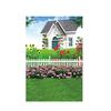 House Corner Theme Backdrop for Summer Weddings,Birthdays,Graduations,Party Decor Banner,Picturesque Scene,Tapestry