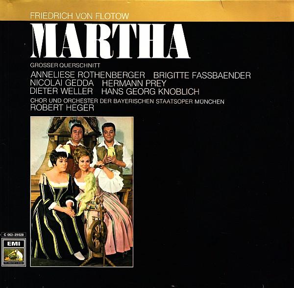 Виниловая пластинка FRIEDRICH VON FLOTOW - Martha (Grosser Querschnitt) 1C06329028 Его учительский голос, Германия, классическая музыка, б/у