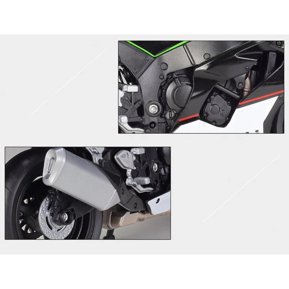Welly 1/12 2021 Kawasaki Ninja ZX-10R Сплав Модель мотоцикла Симуляция Литой металл Масштаб Модель мотоцикла Детская игрушка Подарки
