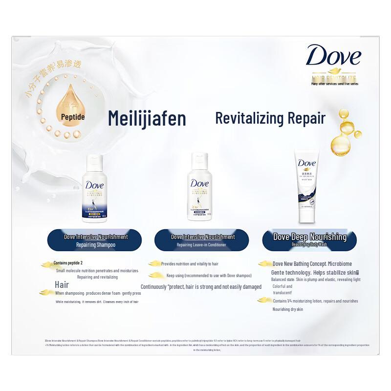Dove Интенсивно питающий дорожный набор