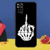 Чехол для телефона "Скелет со средним пальцем" для Xiaomi Redmi Note 14 Pro 12 11 9 10 13 15 Pro Plus 10C 12C 13C 14C 15C