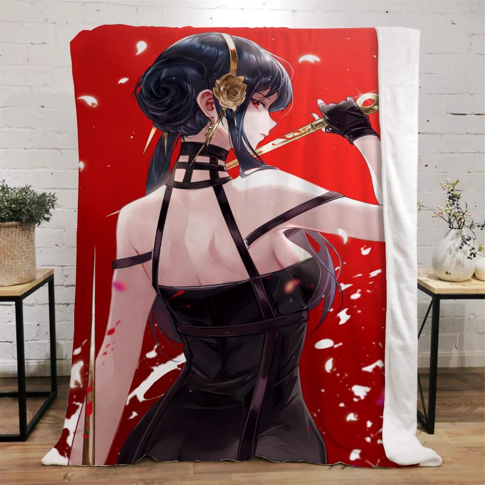 Spy X Family Beach Towel Bed Blanket для взрослых Microfiber Bed Belt Character Blanket King Size Home and Decoration Fluffy Plaid