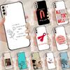 Чехол Funda с текстом песни All Too Well для Samsung Galaxy S25 Ultra S9 S10 S20 FE S21 S22 S23 Plus S24 Ultra