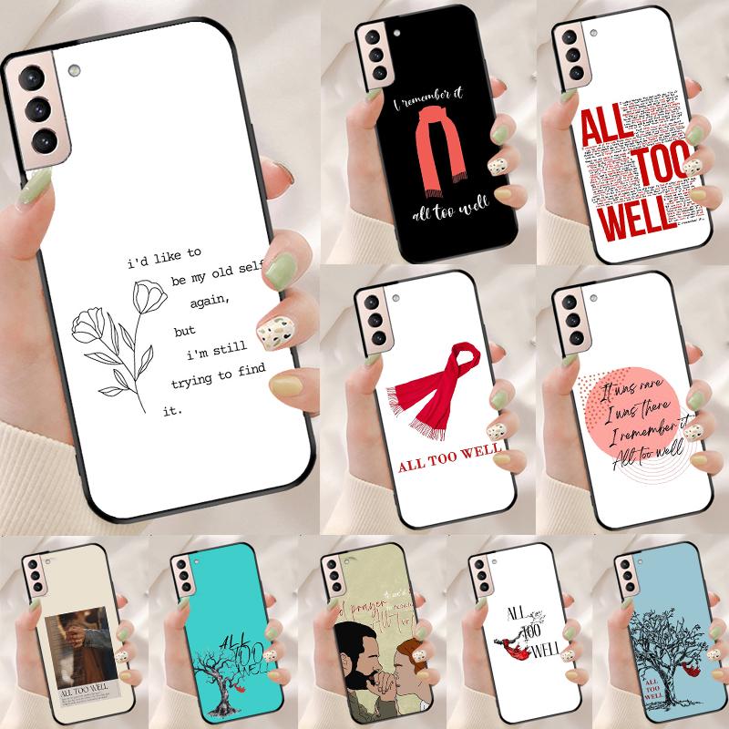 Чехол Funda с текстом песни All Too Well для Samsung Galaxy S25 Ultra S9 S10 S20 FE S21 S22 S23 Plus S24 Ultra