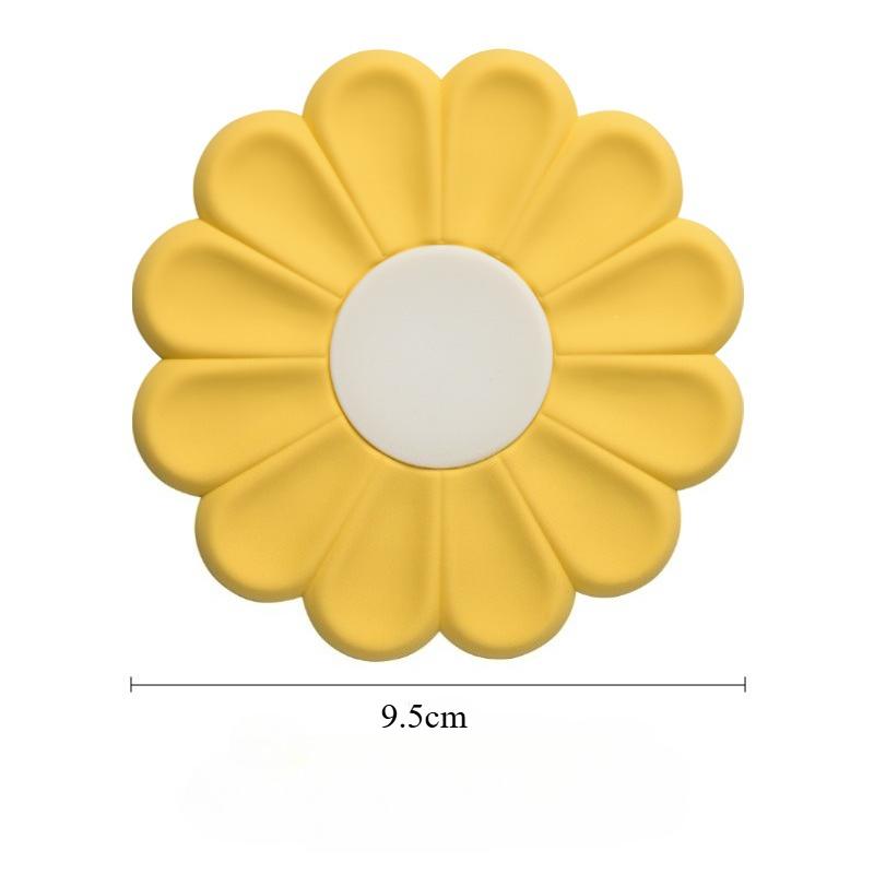 1Pcs Flower Heat Resistant Silicone Mat Drink Cup Coasters Non-slip Pot Holder Table Placemat Kitchen Accessories Coasters Pads