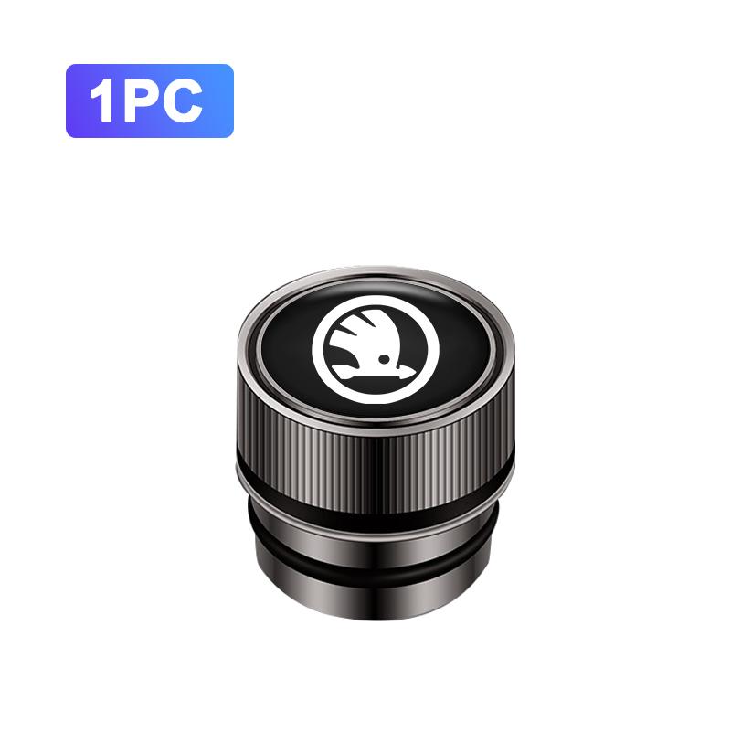 PIUE7 Car Cigarette Lighter Cover DustProof Decoration Cap For Skoda Fabia Superb Yeti Octavia Enyaq Rapid Kodiaq Kamiq Karoq Scala A7