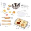 Kids Playset Baking With Wooden Kitchen Toy For Imaginative Cooking And Learning