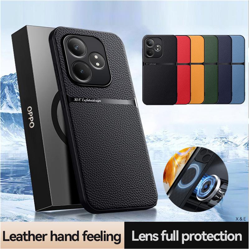 PU Leather Magnetic Case for Realme GT 6 6T Neo6 SE Protective Cover Hard Back Shell Coque Fundas Capa