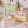 Цветная коробка для салфеток, органайзер, настольная коробка для салфеток, держатель для салфеток, переносная настенная коробка для салфеток с крышкой для девочек, держатель для гостиной