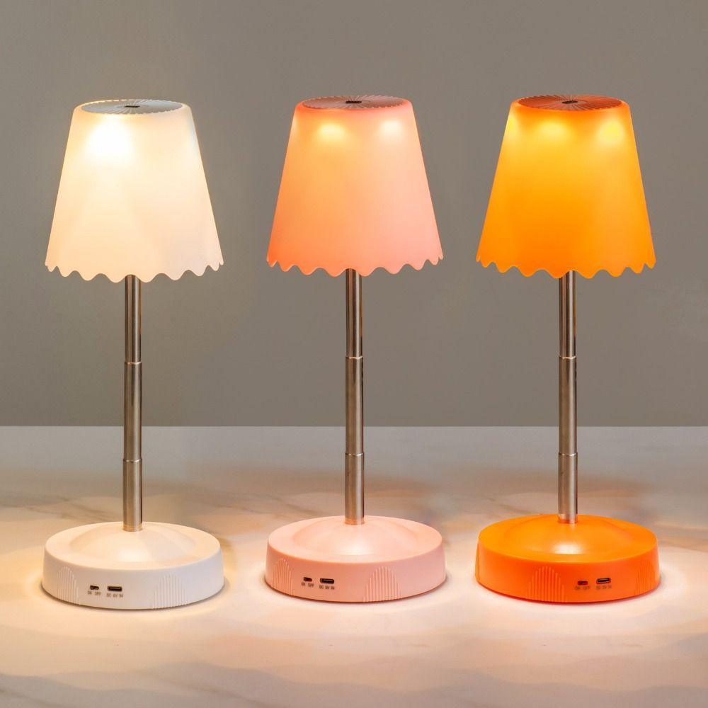 Height Brightness Adjustment Cordless Table Lamp Rechargeable Room Decoration Light Bedroom