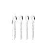 4PCS Western Vintage Silver Dinnerware Accessorie 18/10 Stainless Steel Set Repeatable Metal Spoons Fork Tableware for Kitchen Set