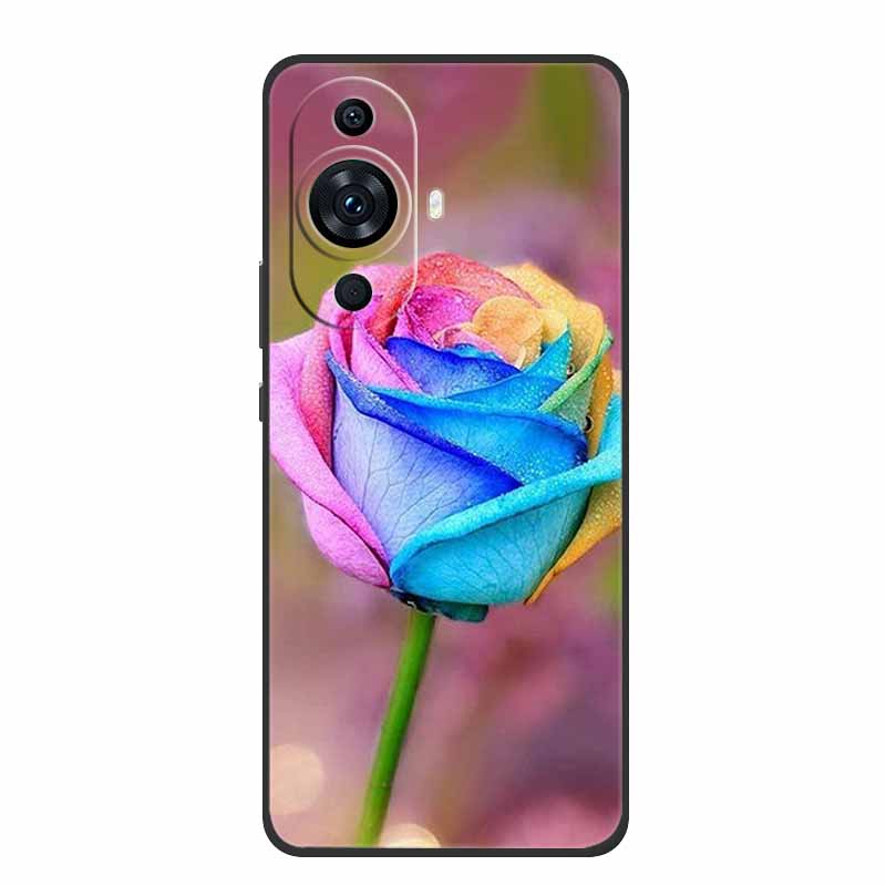 Чехол для телефона Huawei Nova 12s Задняя крышка Ударопрочный Черный Силикон Мягкий Funda для Huawei Nova 12s Чехол Nova12s 6.7" Coque