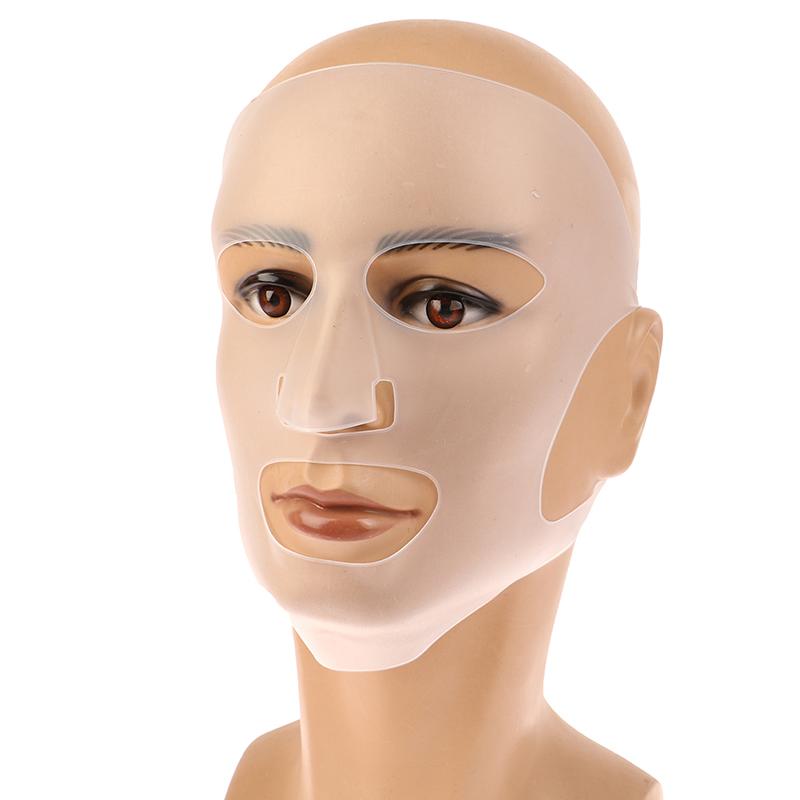 Silicone Mask Face Women Skin Care Tool Hanging Ear Face Mask Gel Sheet Reusable