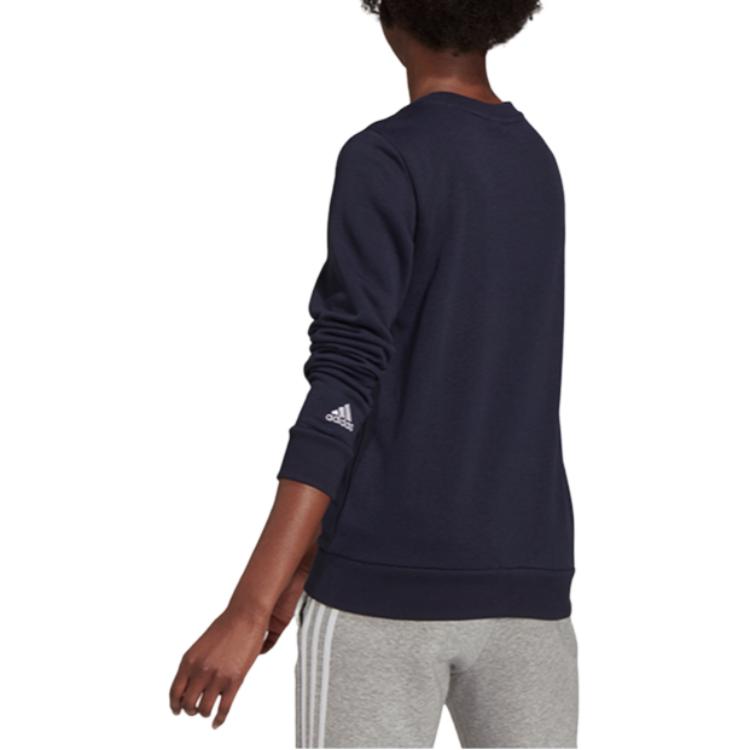 Adidas Essential Sweatshirts Women's Dark Blue Crew Neck Moderate Regular H10141