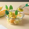 5/6/10Pcs Fruit Fork Reusable Cartoon Cute Chick Food Selection Mini Dessert Toothpick