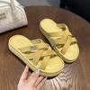 Slippers Women's Summer Outer Wear 2025 New Muffin Thick-bottomed Beach with Skirt Cool Slippers