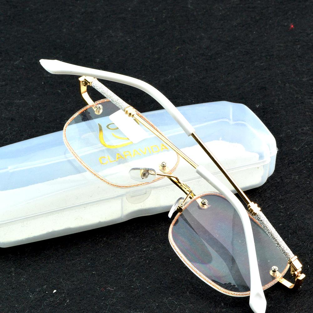Clara Vida Celebrity Lady Decorated Oversized Women Reading Glasses With Genuine Case +1 +1.5 +2 +2.5 +3 +3.5 +4