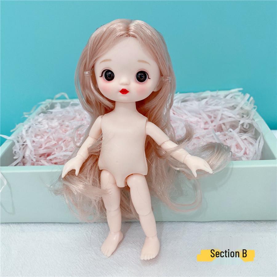 8-дюймовая 17-сантиметровая голая BJD-кукла с 3D-реалистичными глазами, 13 шарнирами, макияжем, вариантами нарядов