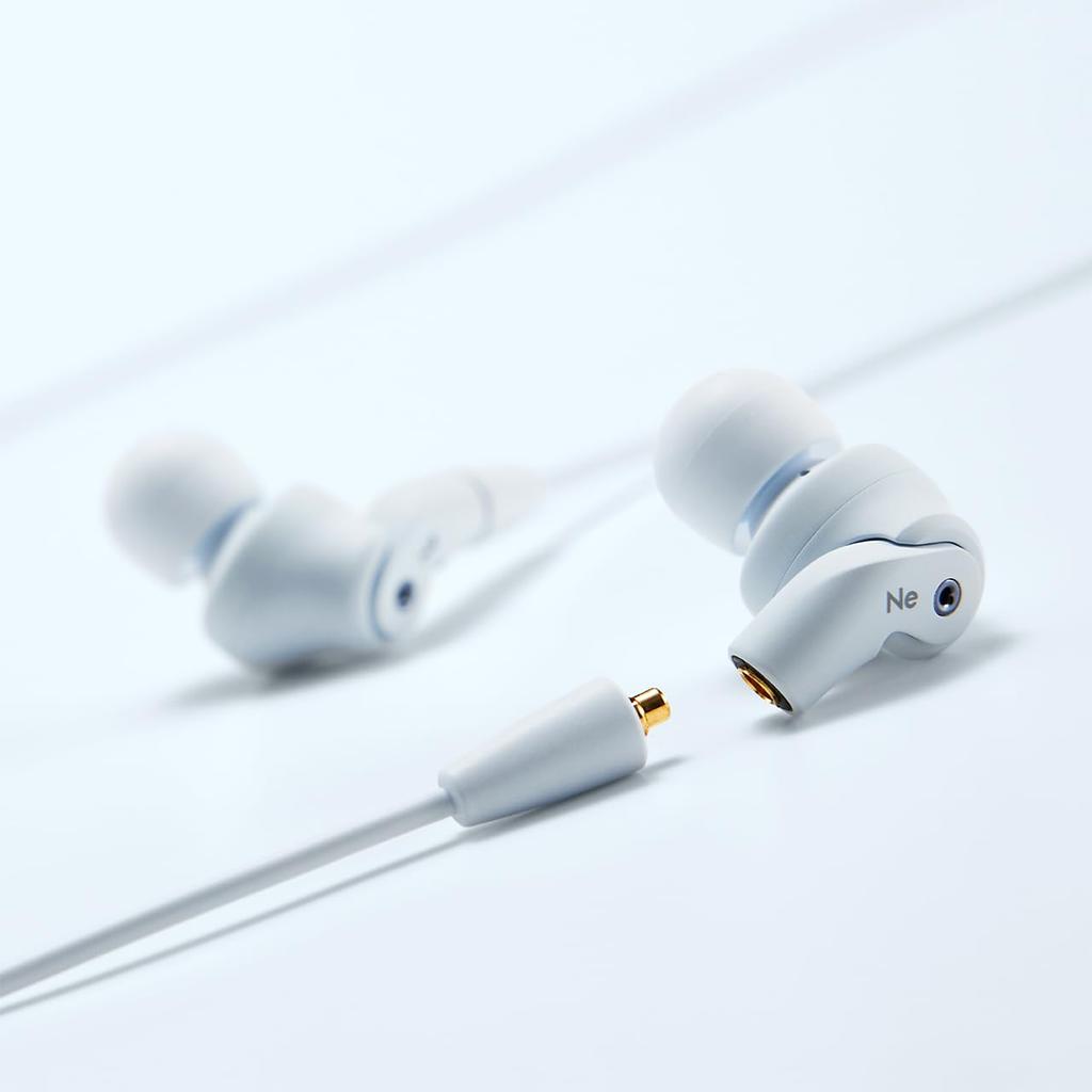 Радиус радиус Высокое разрешение, совместимый с MMCX Ne VOLT series deep bass high-grade model HP-NHR41 Наушники с кабелем HP-NHR41BG (серо-голубой)