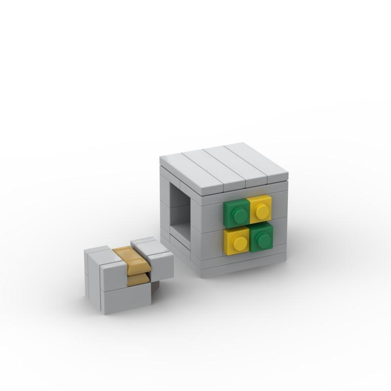 Совместимо с Lego Street View Автомат с напитками, Детская головоломка Сборка из мелких деталей Строительные блоки Игрушка Мини