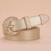 Ladies Belt Dot Diamond Gold Buckle Atmospheric Jeans Decorative Belt