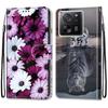 Модный расписной узорный чехол-книжка с ремешком для iPhone Samsung Huawei Honor Xiaomi Redmi OPPO Realme Moto Asus